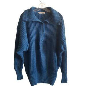 Vtg Escada Margaretha Ley Mohair Blend Women's  Oversized Slouchy Sweater Sz XL